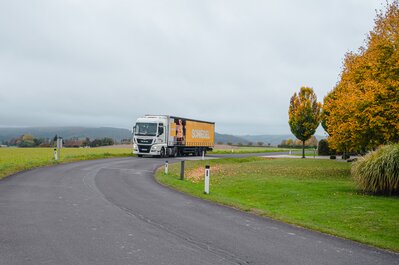 Schiedel truck on the road